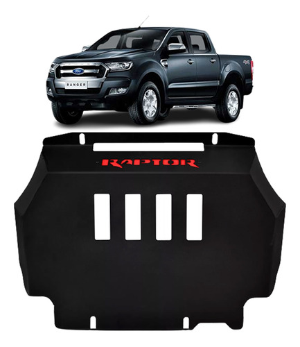 Frente De Aço Raptor 3mm Preto Ranger Fx4 2023