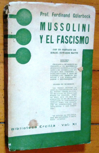 Mussolini Y El Fascismo. Ferdinand Güterbock