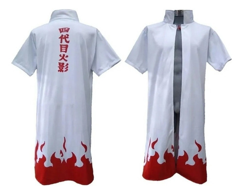 Capa Gabardina Hokage Minato Anime Naruto Shippuden Cosplay