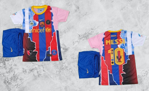 Uniformes De Fútbol P/niños, Real Madrid, Barcelona, City... (Usado)