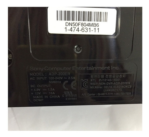 Imagen 3 de 5 de Fuente Alimentación Ps4 Adp-200er