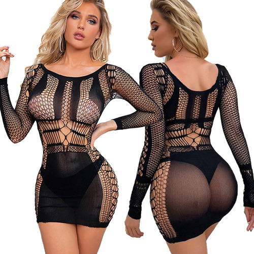 Vestido Sexy De Encaje De Malla Bodystocking Para Bebé