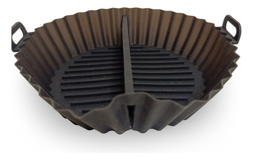 2 Formas De Silicone Para Airfryer (1 C/ Divisória E 1 S/)