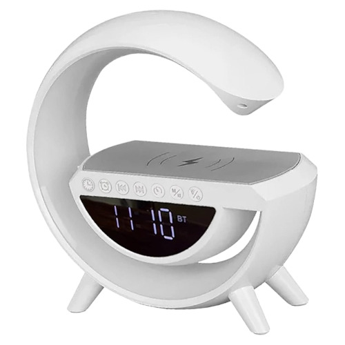 Cargador3 En 1 Etavoz Bluetooth Con Reloj Despertador   