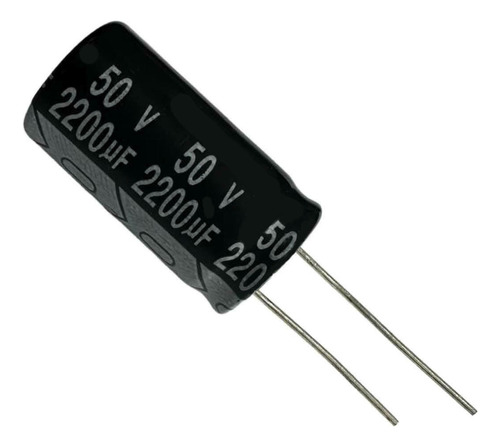 Kit 10 Pçs - Capacitor Eletrolitico 2200x50v - 2200uf X 50v