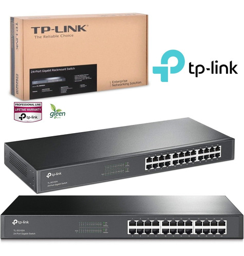Switch Tp-link 24 Puertos Gigabit - Tl-sg1024 Rackeable.
