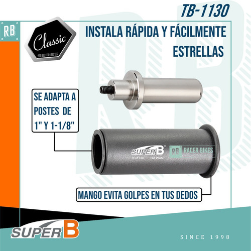 Imagen 2 de 10 de Herramienta Super-b Colocacion Estrella Tb-1130 - Racer B
