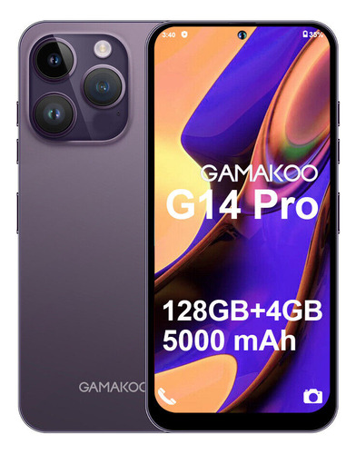 Gamakoo G14 Pro Dual SIM 128 GB violeta 4 GB RAM