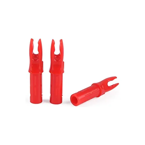 Nock Para Flecha 6.2mm Pack 30u Plastico Rojo