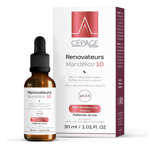 Cepage Serum Renovateurs Con Acido Mandelico 10% X 30 Ml