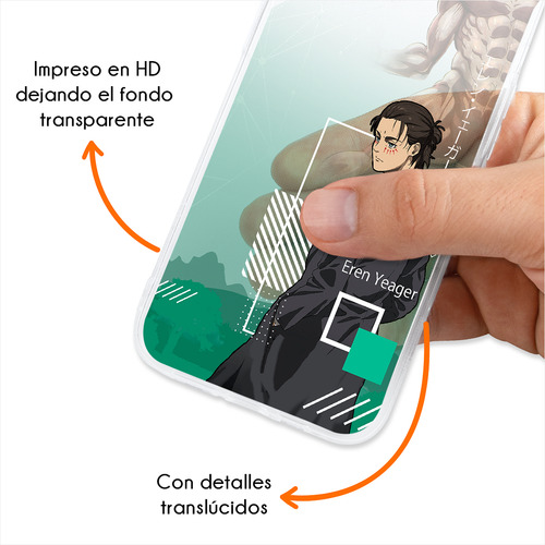 Funda Para Honor Attack On Titan Eren Final Anticaída Case