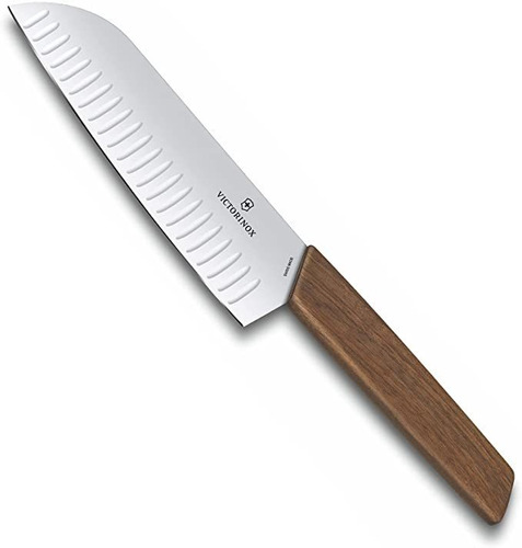 Cuchillo Victorinox Modern Santoku, 7 PuLG , Madera De Noga