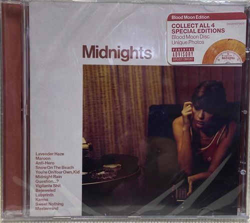 Cd Taylor Swift, Midnights Blood Moon Edic. Arg