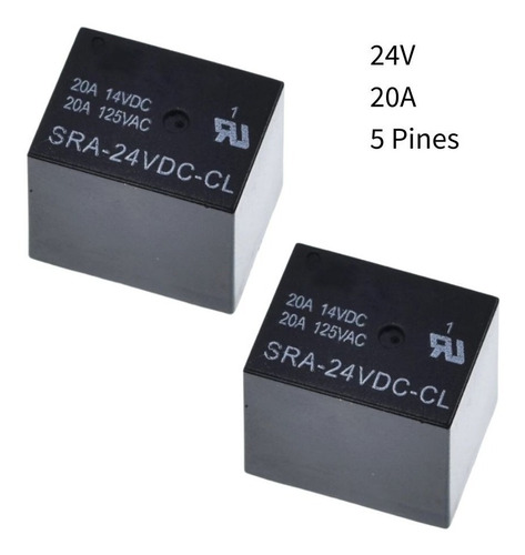 Relé 24 V 20 A Pcb Pines Power Relay Sra-24vdc-cl Pack-2