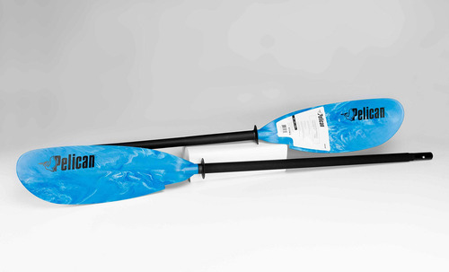 Eje De Aluminio Con Palas De Fibra Para Kayak Y Canotaje