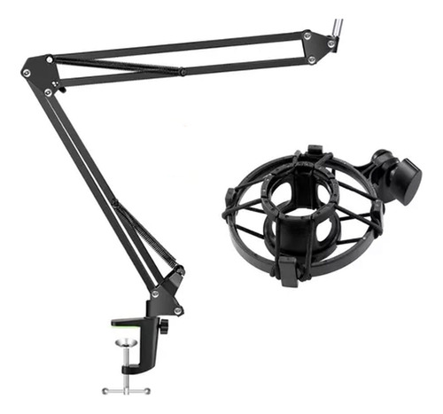 Kit Combo Soporte Brazo Articulado + Shockmount Araña