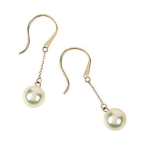 Pendientes Colgantes De Perlas Cultivadas De Akoya Japonesas