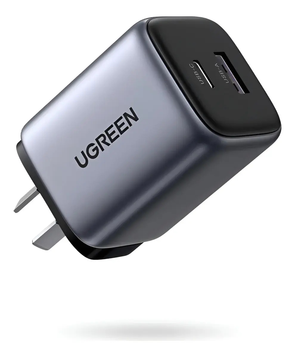 Cargador Ugreen 35w Usb-c Usb-a Carga Rápida Gan Plegable