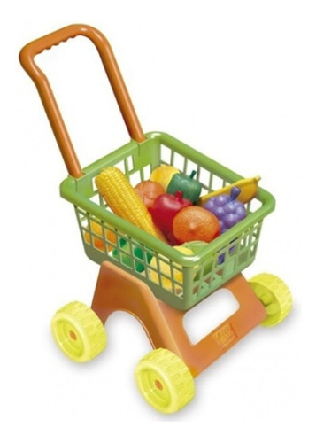 Carrito Super Mercado Luna Changuito Con Frutas Y Verduras