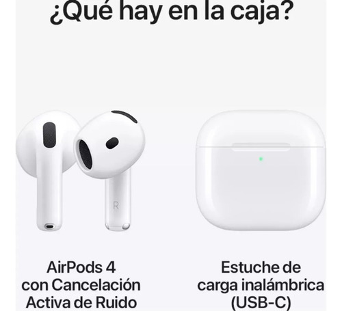 Apple AirPods 4 Color Blanco - Excelente (Reacondicionado) (Reacondicionado)