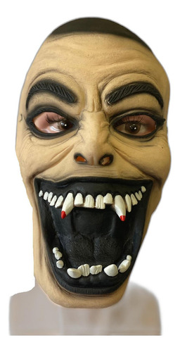 Máscara Vampiro Raivoso Látex C/elástico Halloween Fantasia