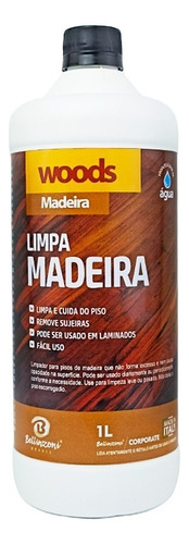 Woods Madeira Limpa E Cuida Do Piso Madeira 1l Bellinzoni