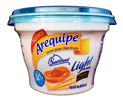 Arequipe Light Santillana Vaso X 240gr