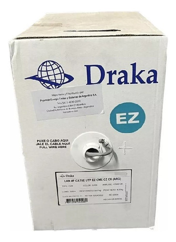 Cable Utp Draka Prysmian Cat5e Bobina 305mts