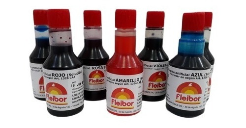 Colorantes Líquidos   Fleibor  30cc.