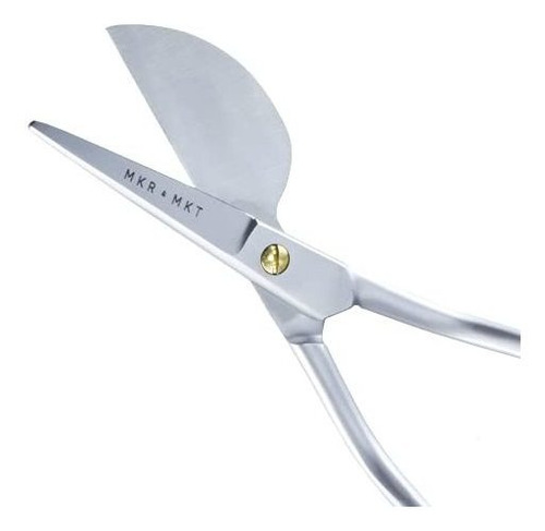 Tijera Mango Doble Curva/pelicano/14.7cm/ P/bordado-plateada