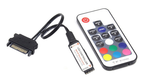 Controlador Rgb Inalámbrico Rf17 Keys Remote De 12 V Para Pc