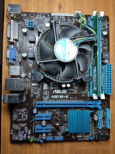 Board Asus H61m-k + Corei5 2400s + 4gb De Ram + Disipador