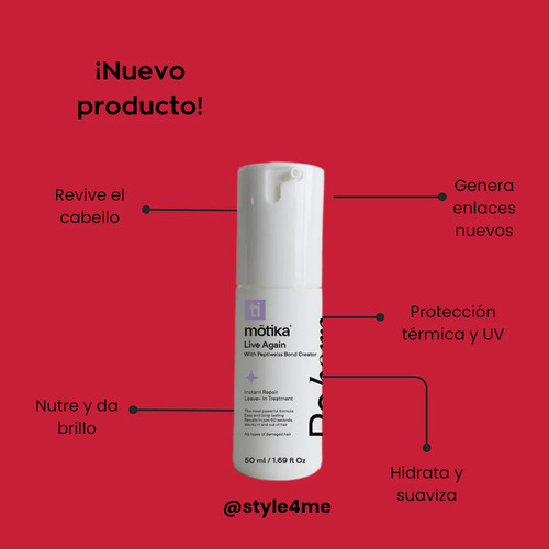 Motika Reborn Live Again Instant Repain Leave In Mask 50ml