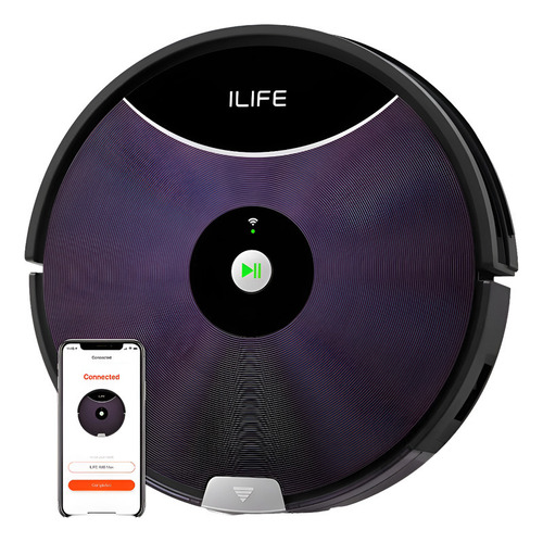 Aspiradora Robot Morada Ilife Con Trapeadora Y Wifi