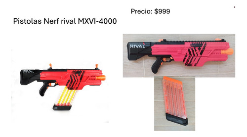 Pistola Nerf Rival