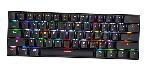 Teclado Negro Bt Ck62 Gaming Motospeed Switches Dual Rgb