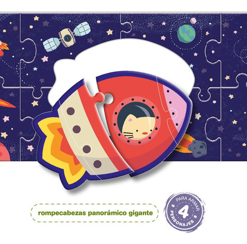 Imagen 10 de 12 de Oveja Negra Puzzle Extralargo El Espacio Colores En Fuga Kid
