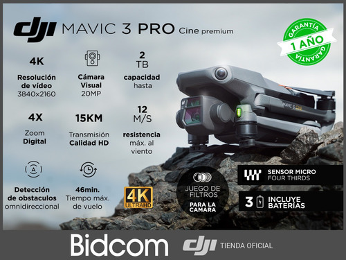 Drone Dji Mavic 3 Cine Premium Combo 4k Tienda Oficial