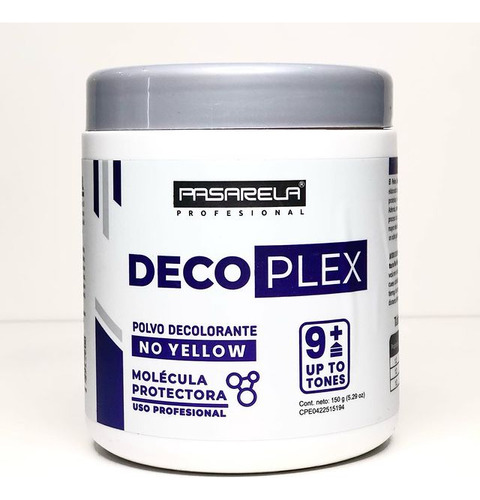 Decoplex Pasarela Polvo Decolorante 9 Tonos No Yellow 30g