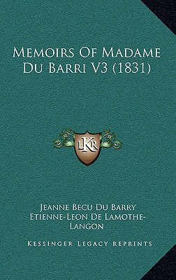 Libro Memoirs Of Madame Du Barri V3 (1831) - Barry, Jeann...