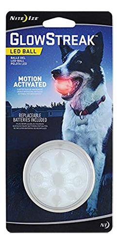 Nite Ize Glowstreak Bola Led  Pelota Para Perro Con Luz A