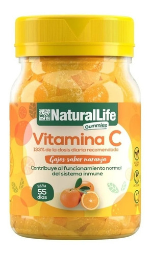 Vitamina C Natural Life Gomitas Gummies 55 Dias 