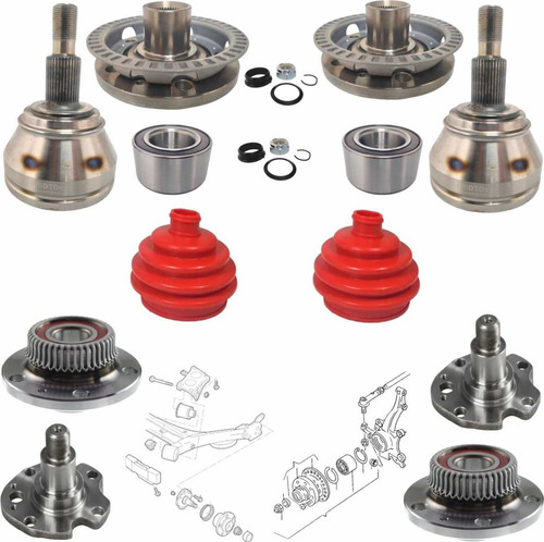 Espigas Rueda Maza Delan Traser Vw Golf Mk4 1.8 Turbo 99-07