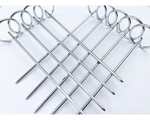 * 2 X 4x10 Uds. Brochetas Para Freidora De Aire, 2 Piezas