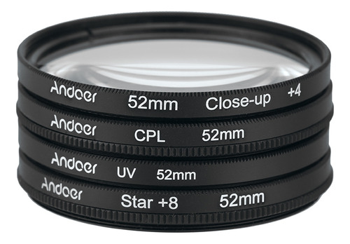 Filtro Polarizador Circular Lens Close-up De 52 Mm Con