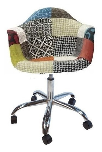 Sillon Silla Patchwork Daw Eames Bas Giratoria- Alto Impacto