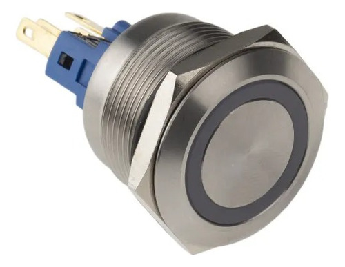 Interruptor De Botón Pulsador De Led Rojo Momentáneo Rs Pro