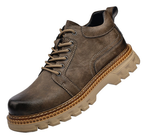 Hombres Zapatos Casual Cuero Chelsea Martin Botas De Tobillo