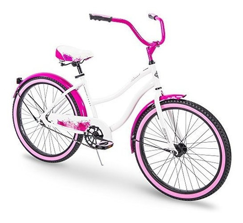 Bicicleta Huffy Fairmont De 24'' Para Mujer, Color Blanco