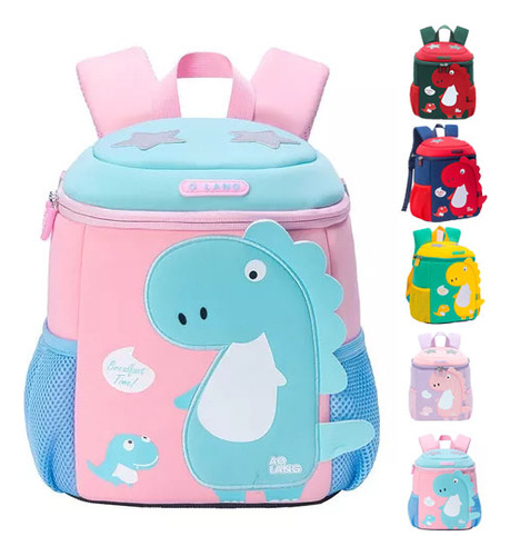 Mochila Escolar Infantil Costas Dinossauro